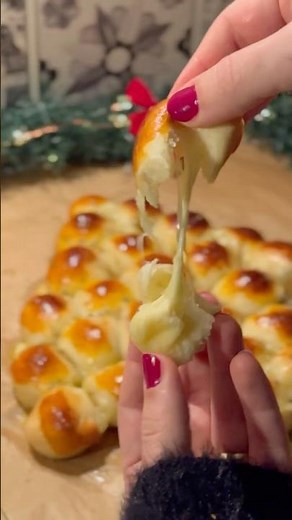 Mozzarella Tannenbaum Pizza-Brötchen