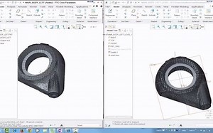 搬运 stl文件转为实体[ Creo3.0] Converting the STL to Solid - YouTube