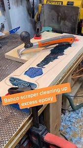 1.7K views | It’s a good workout and fun to watch #learnontiktok #diy #asmrvideo #woodtok #scraper #branding #epoxy #asmr #bahco #howto | Bruce Alexander | Facebook