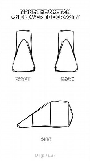 How to draw shoes in easiest way !! #art #artstyle #tutorial #quickdrawing