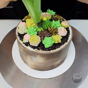 1M views · 8K reactions | Does diving head first into this succulent cake count as eating our greens?  (Incredible work as always, Chelsweets!) | Food Network | Facebook