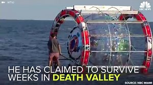 This man plans to walk across the ocean in a giant bubble. Read more: http://nbcnews.to/1MyFqCA | NBC News