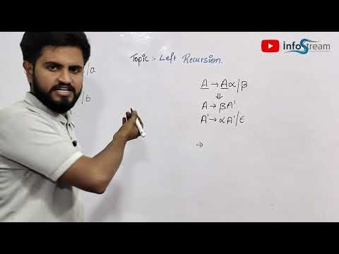 Removal of Left Recursion , part 3 | theory of computation | VTU, All Universities