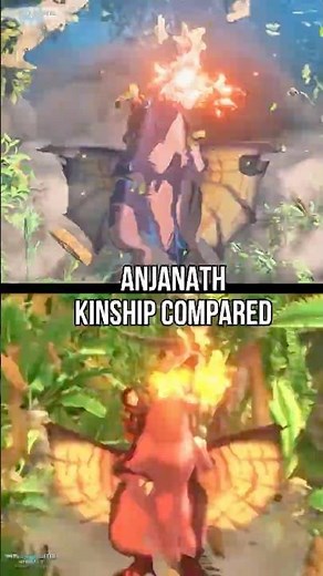 Anjanath Kinship Attack Compared | MH Stories 2 vs 3 #monsterhunterstories #monsterhunter #gaming