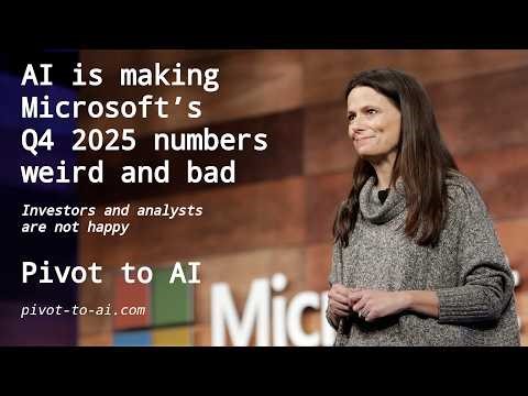 AI makes Microsoft’s quarterly numbers weird and bad