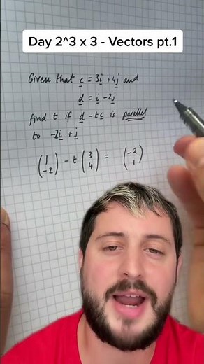 Day 24: Vectors pt. 1 • 100 Days of A-Level Maths 🧮