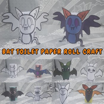 Halloween Bat Toilet Paper Roll Craft | Fun Coloring & Cutting Activity for Kids