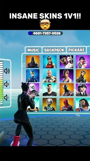 BEST 1v1 MAP with SKINS in Fortnite!! #foryou #fortnite #1v1