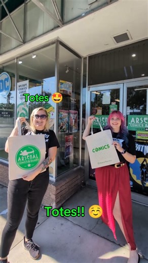 We TOTES have the gear for all your comic-reading, card-collecting or game-loving needs.🙂‍↕️ #arsenalcomicsandgames | Arsenal Comics & Games