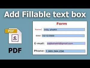 How to add a Fillable text box in PDF using Nitro Pro