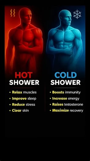 Hot vs Cold Showers - Which One's Better for Your Body? #shorts