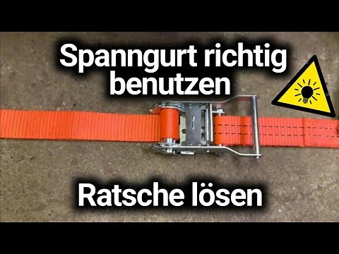 How to release a ratchet strap - Release a ratchet strap - quick & easy - TOP INSTRUCTIONS! 🪢✅