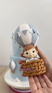 Hot Air Balloon Fondant cake for Carlos 1st Birthday 🥰 For inquiries, message us ⬇️⬇️ Charm's Cakes and Cupcakes #customizedcakes #customized #fondant #metromanilacakes #metromanila #charmscakes #charmainediose #hotairballoon #hotairballooncake | Charm's Cakes and Cupcakes