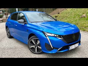 Peugeot 308 2022 - exterior & interior details (GT Vertigo Blue Metallic)