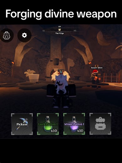 Forging Divine Weapon in Roblox