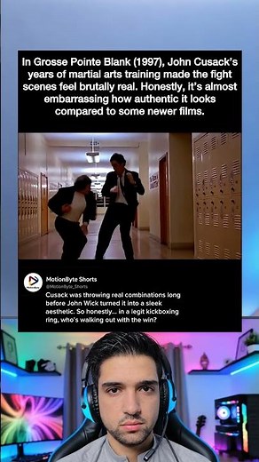 In Grosse Pointe Blank (1997), John Cusack's years of martial arts training made the fight scenes