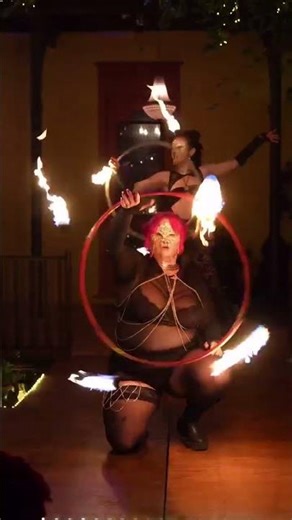 Fire Hoop Performance by @squidthegemini❤️‍🔥⭕️✨