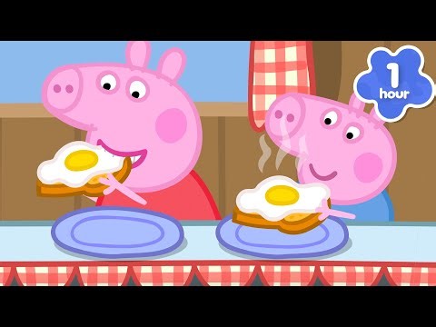 Peppa Pig Experimenta o CAFÉ DA MANHÃ AMERICANO! 🍳🇺🇸 | Episódios Completos | 1 Hora