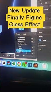 Figma new glass effect #figmatutorials