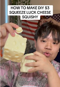 DIY $3 Squeeze Luck Cheese Squishy Tutorial