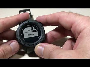 Garmin Instinct Solar | Edit Controls Wheel