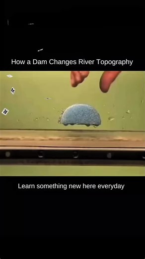 Mr__learn on Instagram: "#Repost @mr__learn —— A dam blocks the natural flow of a river, causing water to collect and form a reservoir. This flooding changes the river’s original shape and the surrounding landforms. Downstream, reduced water flow can narrow the river, alter sediment deposition, and reshape the landscape, leading to long-term changes in the river’s natural topography. . . #river #dam #topography #fyp #mr__learn #instalike"