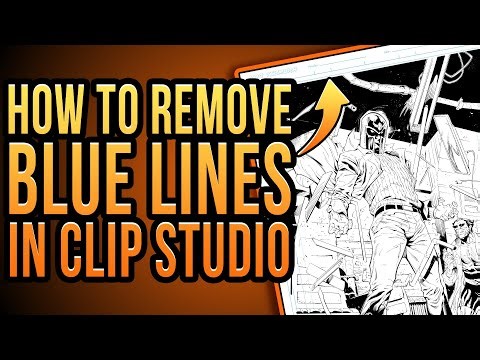 How to Remove Blue Lines in Clip Studio Paint