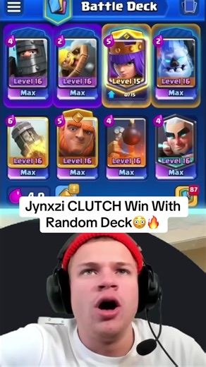 Clutch Win with a Random Deck in Clash Royale