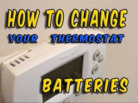 how to change batteries in a thermostat