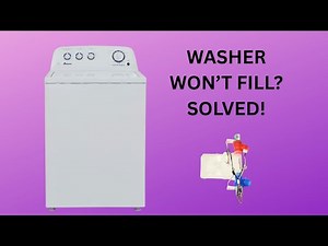 How to Diagnose & Fix Washer Not Filling With Water | Easy Valve Replacement