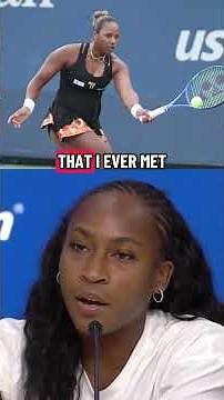 Coco Gauff talked about the conversation between Taylor Townsend and Jelena Ostapenko at the net.