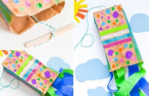 Cometas caseras para hacer con los niños y volarlas juntos