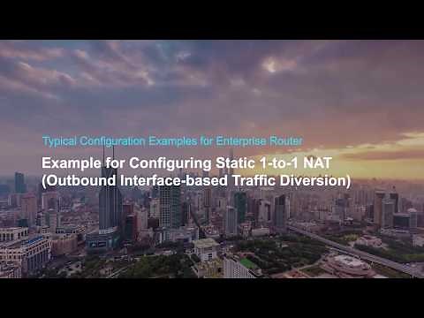 How to Configure the Static 1-to-1 NAT on Huawei Device