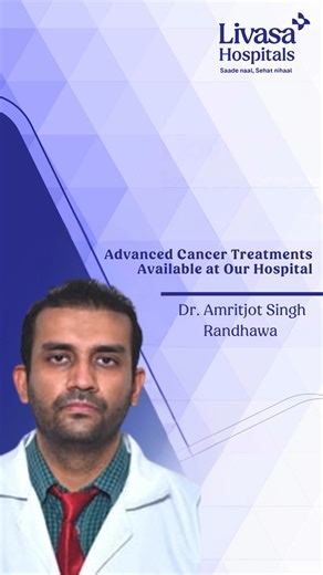 At Livasa Hospitals, we are committed to providing cutting-edge cancer care with the latest advancements in Oncology — ensuring effective treatment with fewer side effects and better recovery. In this video, Dr. Amritjot Singh Randhawa, Consultant – Medical Oncology, explains how modern cancer treatments like: ✅ Immunotherapy – Strengthens your immune system to fight cancer naturally ✅ Targeted Therapy – Focuses only on cancer cells, protecting healthy tissues ✅ CAR-T Cell Therapy – A breakthrou