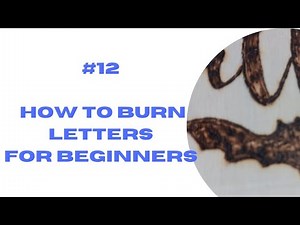 #12 Pyrography Lettering | 31 Days Halloween Challenge