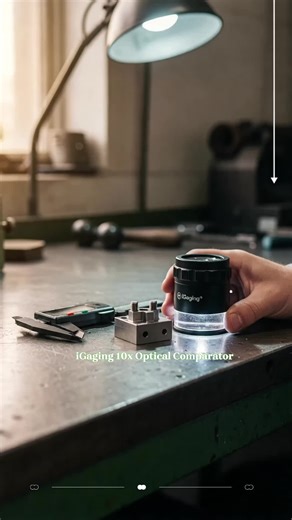 iGaging 10x Pocket Optical Comparator with #2 Lens #hightechgadgets #musthavegadget #eyeprotection #toolsandgear #magicpocketlazymakeupbag #magnetictoolholder #10in1gadgets #momgadgets #gadgetimprescindible #tacticalaccessories