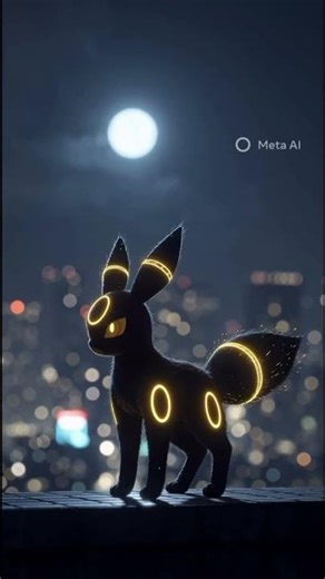 This Umbreon Pokémon AI Short Feels Unreal🌙🖤 #pokemon #umbreon #viral #trending #pokemoncards #fyp