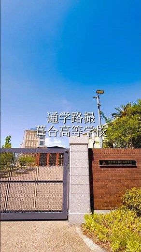 【通学路撮】神戸市立葺合高等学校 #神戸 #神戸市立葺合高等学校 #kobe #japan