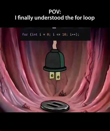POV: I finally understood the for loop 😭🧠 #developer #programmer #codinglife #devlife #javascript