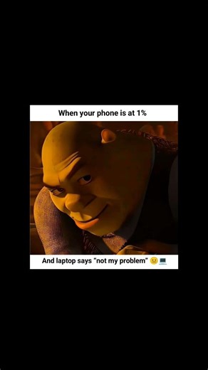 Phone: 1% 😰Laptop: “Not my problem” 😐💻Relatable? 😂..#ytshorts #youtubeshorts #memes
