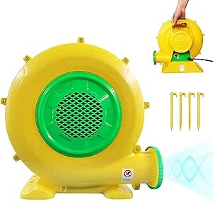 Air Blower, 480W 0.64HP Bounce House Blower, Portable Inflatable Bubble HOU-se Blo-wer, Perfect for Inflatable Bounce House, Bouncy Castle, Jumper, Water Slid, Corded(480 Watt 0.6HP)