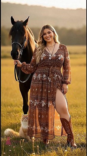 Curvy Boho Maxi Dress Slays on Plus Size! 🔥 #PlusSizeFashion #BohoChic #shorts
