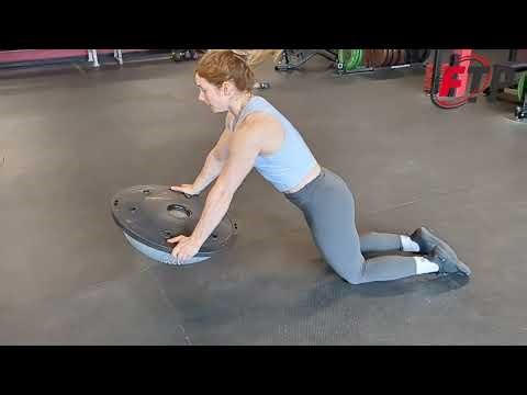 Inverted Bosu Kneeling Jumping Push ups