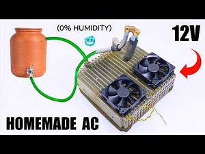 Make your own AIR CONDITIONER at home Fast and Easy! - 12V, 25W Power
