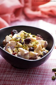 Easy Apple Yogurt Salad Recipe - Healthy Apple Salad Recipe with Yogurt