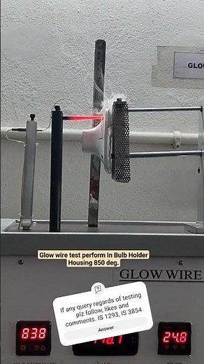 Material Test (Glow wire Test) #promotion #electrical #testing #abs #plastic #moulding #masterbatch