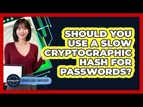Should You Use A Slow Cryptographic Hash For Passwords?