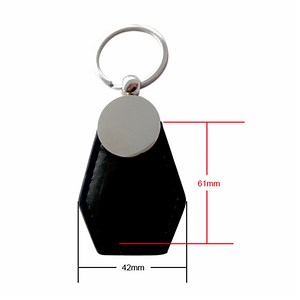 [Hot Item] Custom Logo RFID PU 1K Leather Key Fob