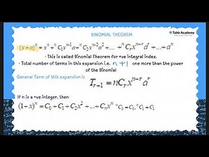 Chp 8: Binomial Theorem | The Binomial Theorem: A Complete Explanation