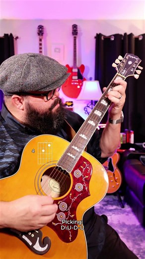 Flatpicking Exercise For Acoustic Guitar #guitartutorial #technique #guitarpractice